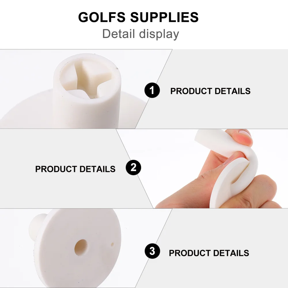 

6pcs Rubber Golfs Tees Practice Mats Golfs Ball Racks for Indoor and Outdoor