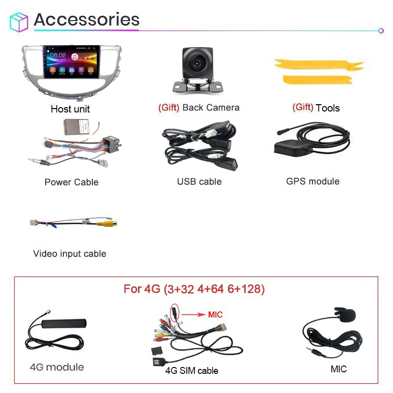 

For Hyundai Rohens Genesis 2008-2013 Multimedia Player GPS Navigation Car Audio Radio IPS AutoRadio Android 10 6+128G