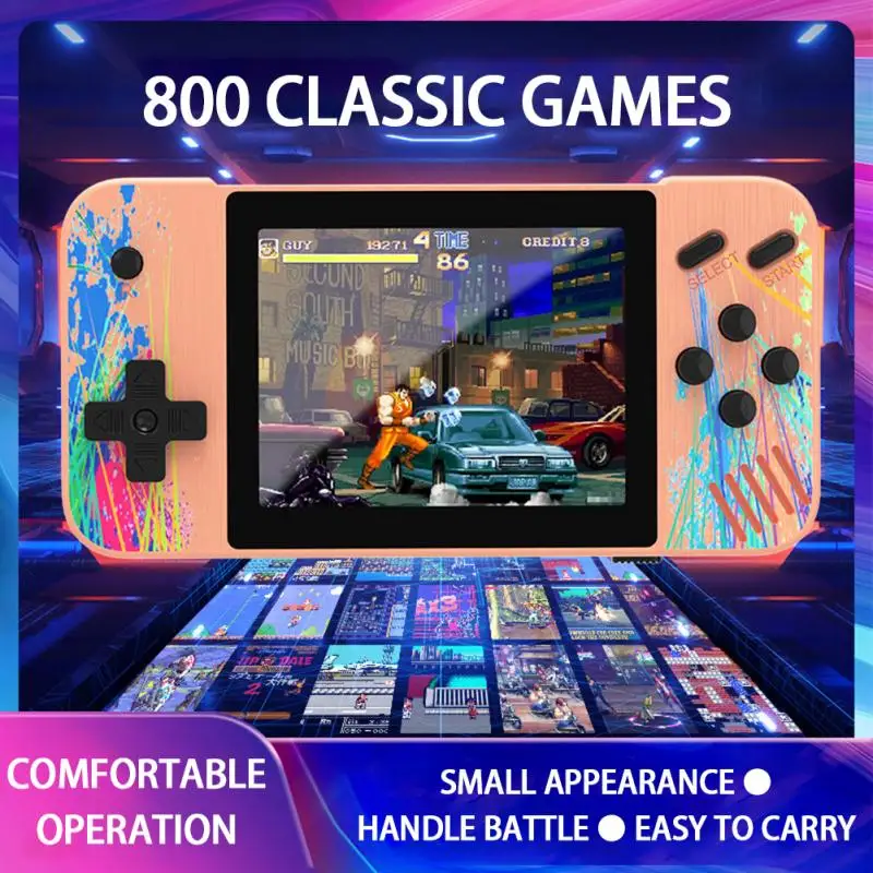 

G3 Retro Video Game Console Built-in 800+ Classic Games 3.5-inch Portable Game Console Retro Video game Screen HD Game Console