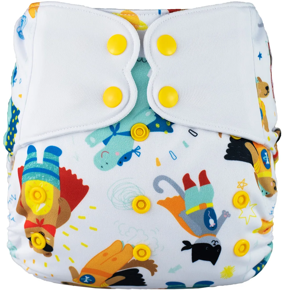 C01Y86 ElfDiaper, Новое поступление, подгузники, без карманов, моющиеся, детские подгузники, ткань, подгузники - Цвет: C01Y86