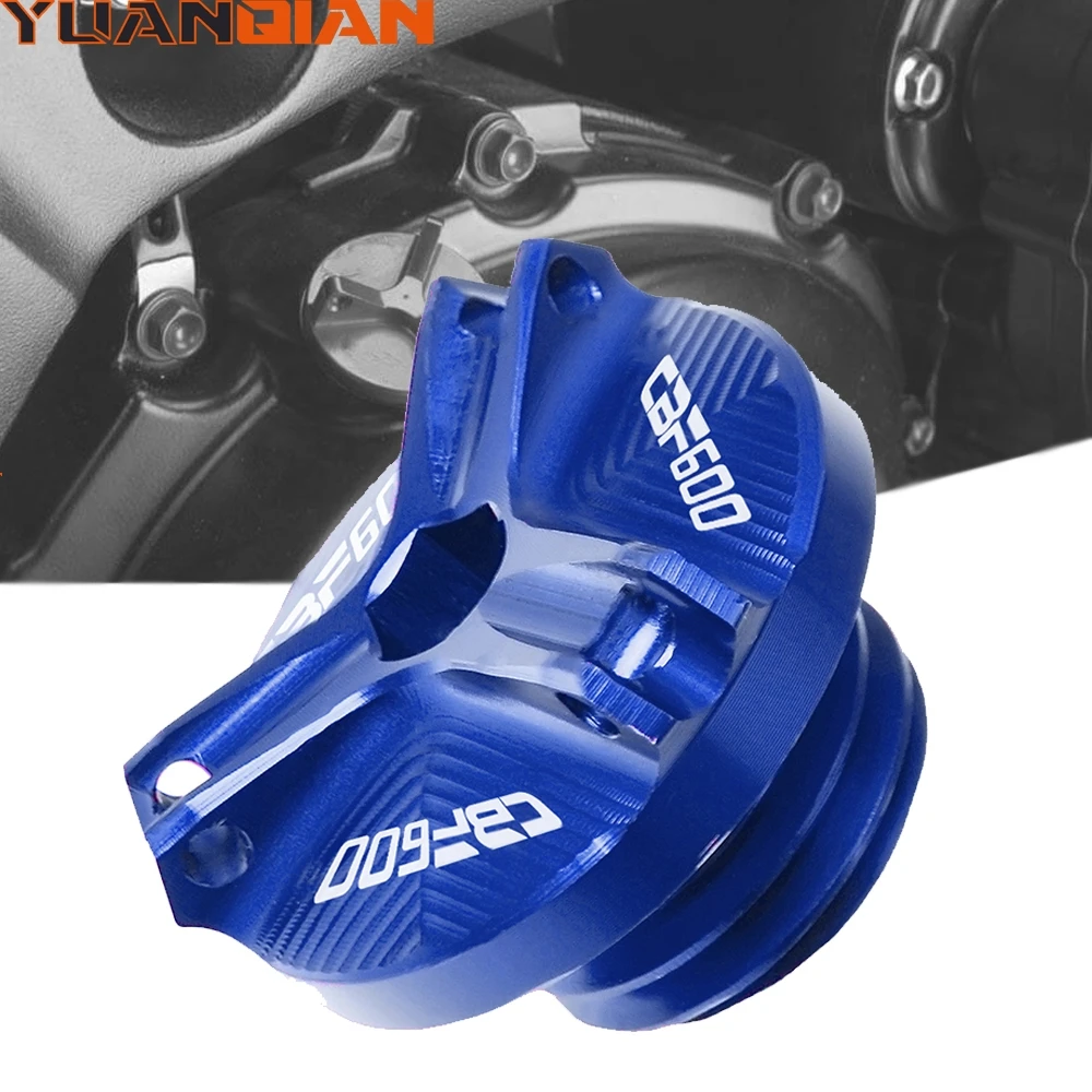 

For Honda CBF600/SA CBF 600 SA 2006-2013 M20*2.5 Motorcycle Racing CNC Engine Oil Filler Drain Sump Plug Cover Screw Tank Cap