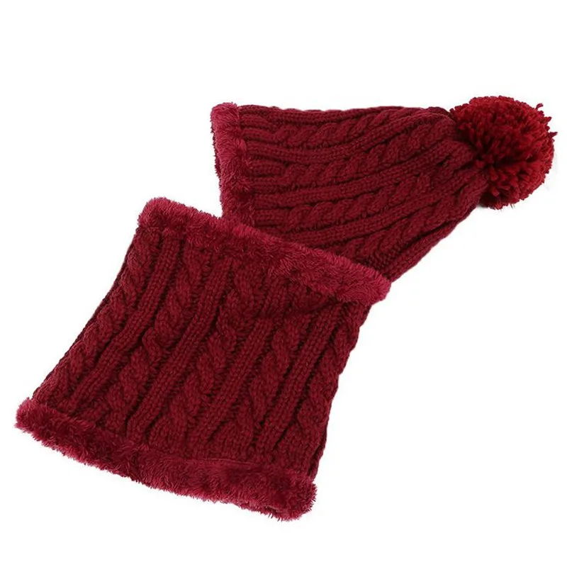 Seioum новинка Европейская Женская вязаная шапка зимняя теплая чистый цвет Завитая