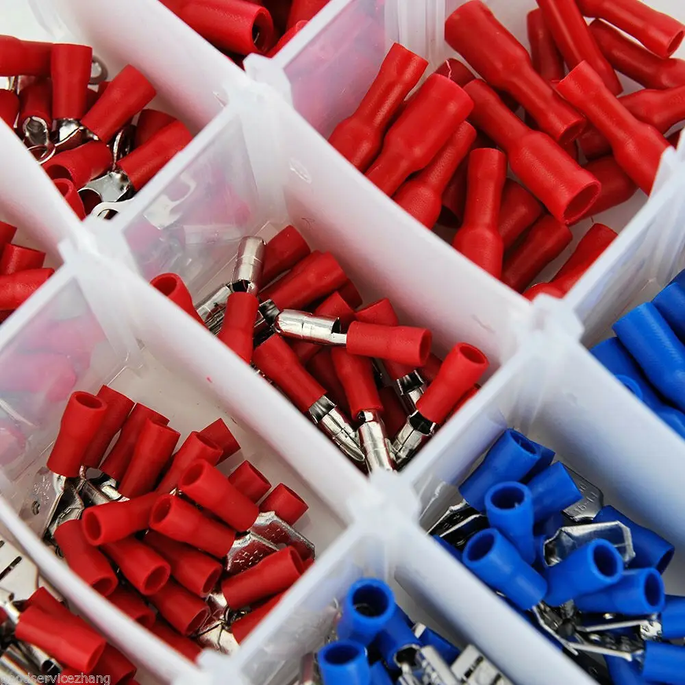 

480pcs Assorted Crimp Terminals Copper + PVC + Tinplate