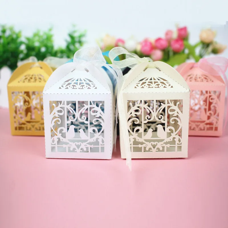 Упаковка для подарочных коробок 30 100 шт. с изображением птицы сердца конфет