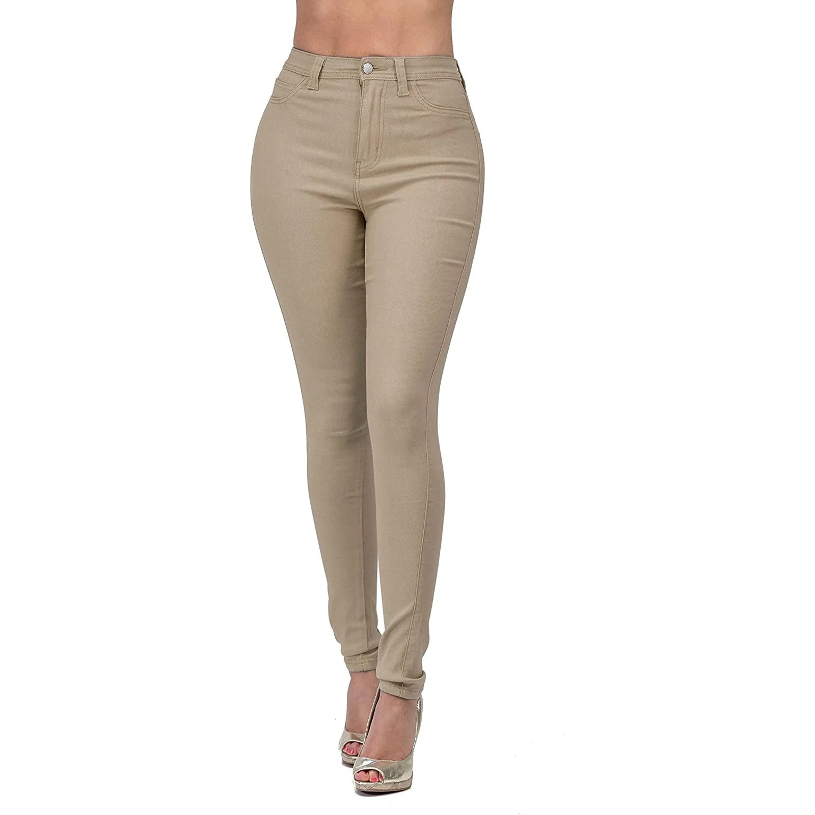 

Брюки женские эластичные, узкие джинсы-карандаш с завышенной талией, брюки полной длины, стрейч, # Q, на лето