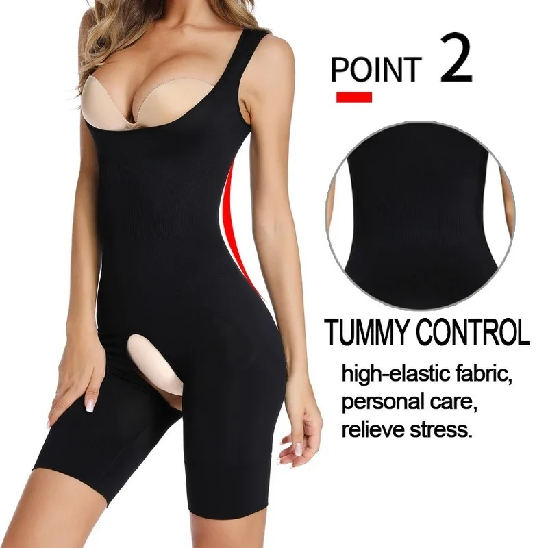 Slimming Bodysuit Women Waist Trainer Seamless One-Piece Shapewear Corset Reducing Body Shaper Butt Lifter Chest Strappy-Backed