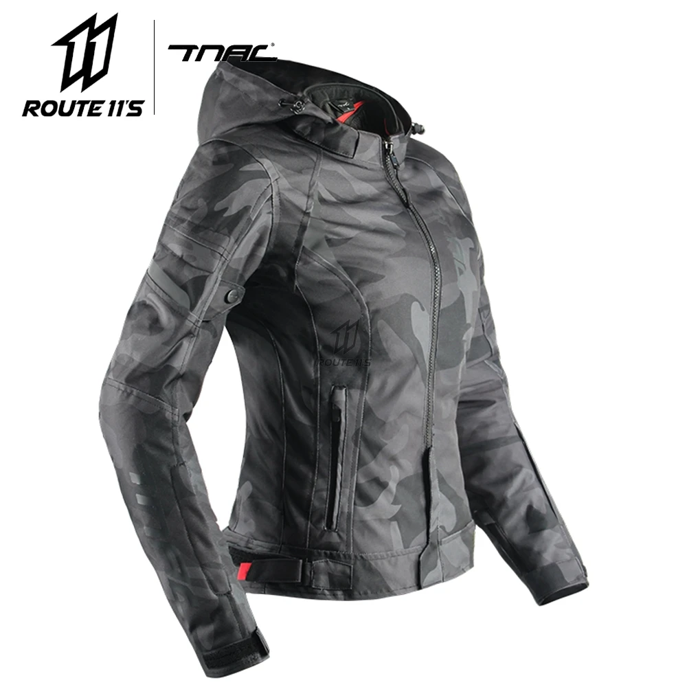 

Мотоциклетная куртка TNAC для женщин, непромокаемая дышащая куртка для мотокросса со съемной внутренней подкладкой, защитное снаряжение, 5 шт...