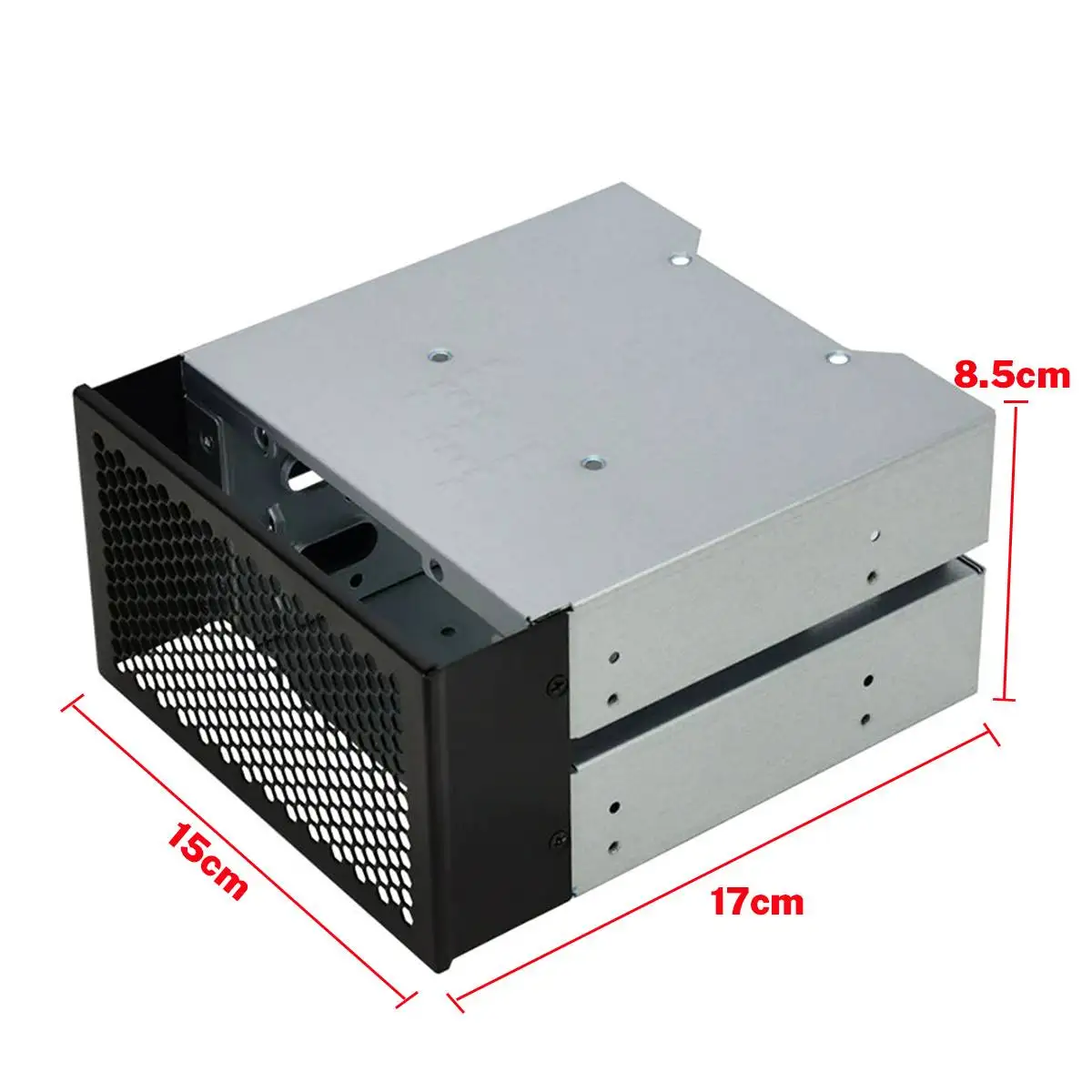 3 5 to 5 25 three disc hard disk cages 2 chassis drives in the chassis 3 5 inch hard disk drive box computer storage expansion free global shipping