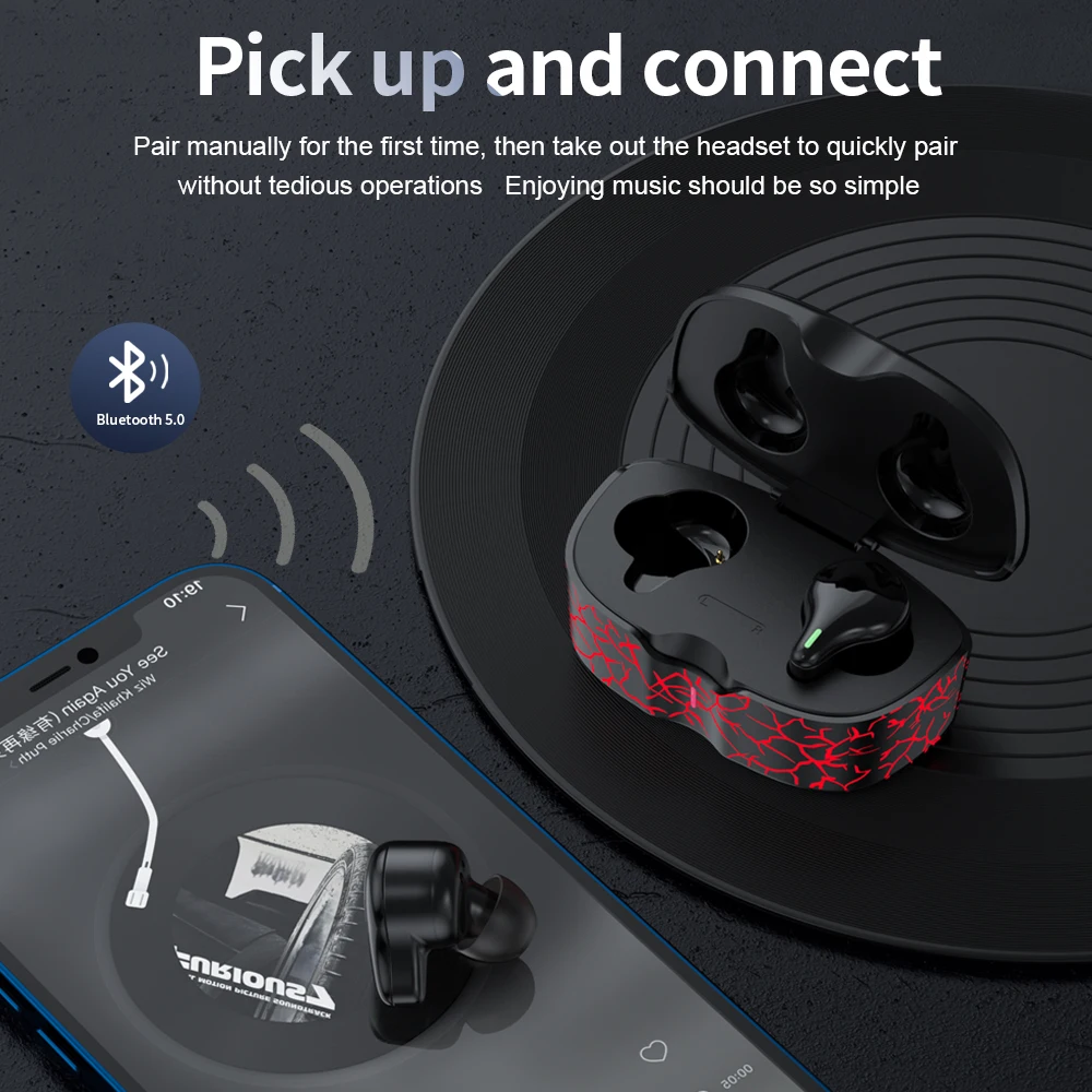 Игровые наушники KINGSTAR TWS с низкой задержкой Bluetooth микрофоном бас аудио