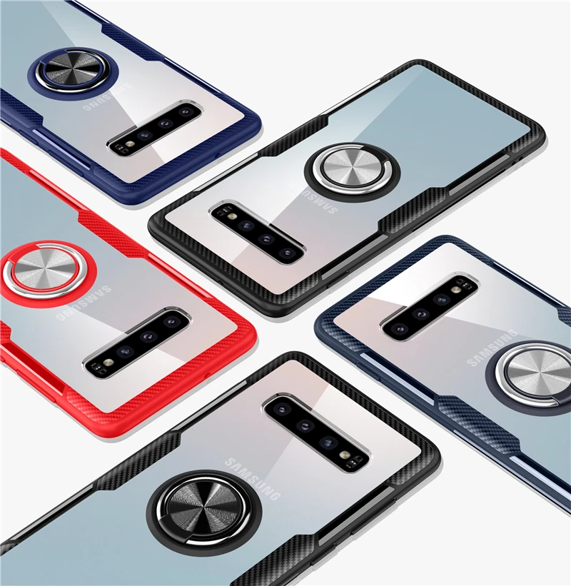 S10 чехол для samsung Galaxy S10 S9Plus Note9 автомобильный магнитный держатель-кольцо для пальца подставка задняя крышка для samsung S10 Plus чехол S10Lite