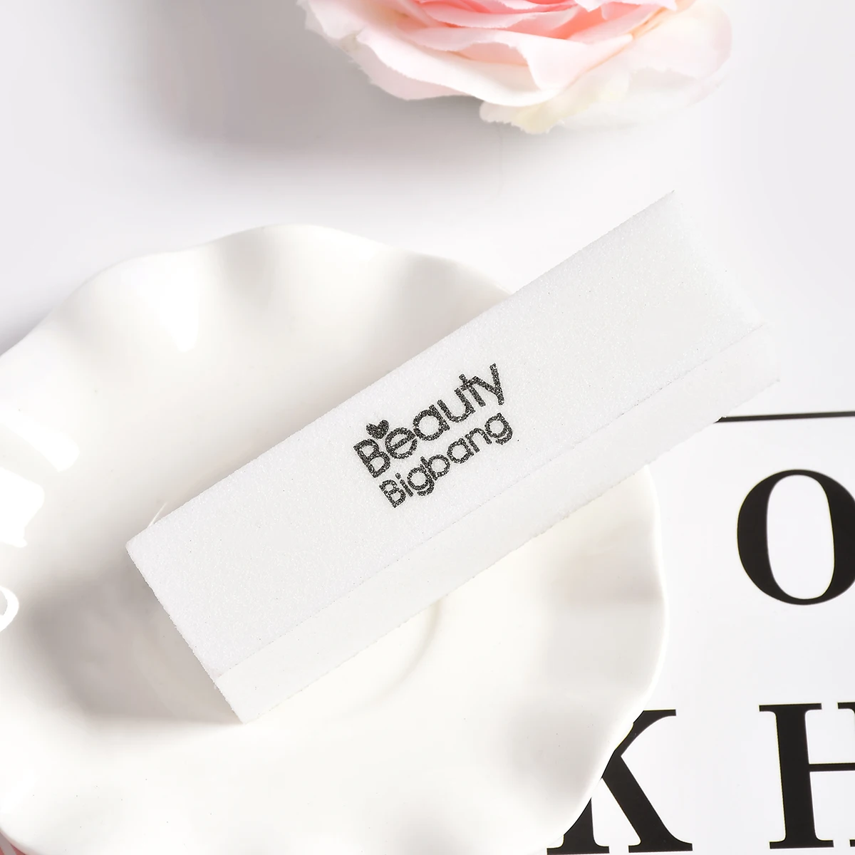 Пилка для ногтей BEAUTYBIGBANG 9 4*2 5*2 5 см белая шлифовальная буферная колодка лака лайм
