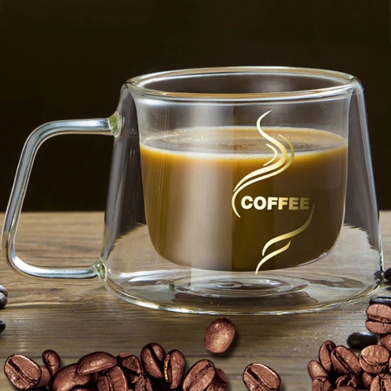 Кофейная чашка Caneca ручная двухслойная сывороточный протеин кофейная Nespresso