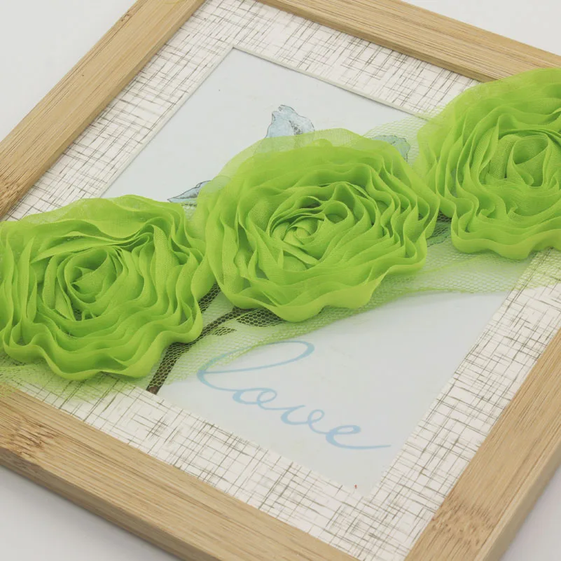 Шифоновая кружевная отделка с розами для новорожденных девочек Комбинезоны