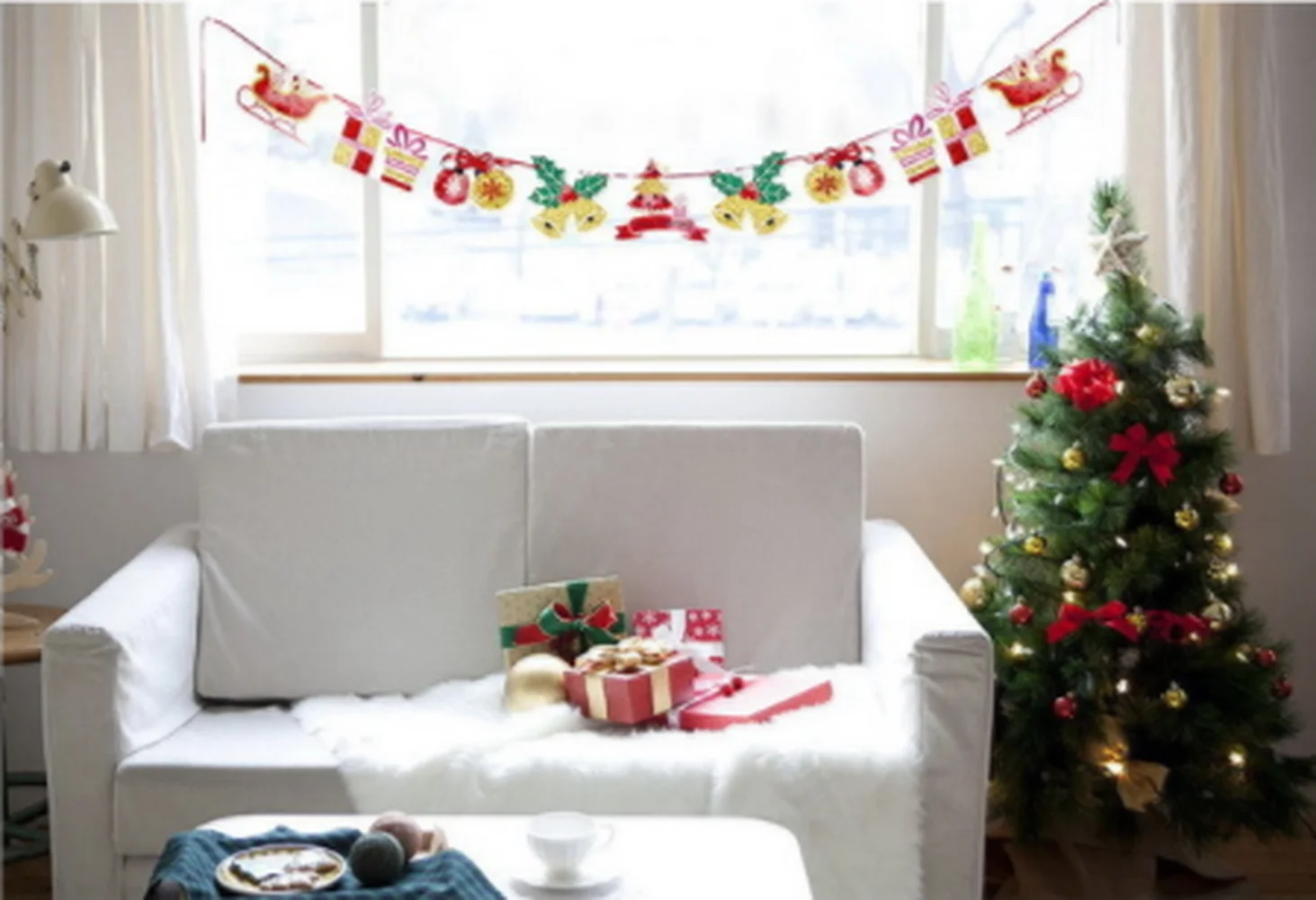 1 шт. Новый мультяшный флаг Рождественский рождественские украшения товары для