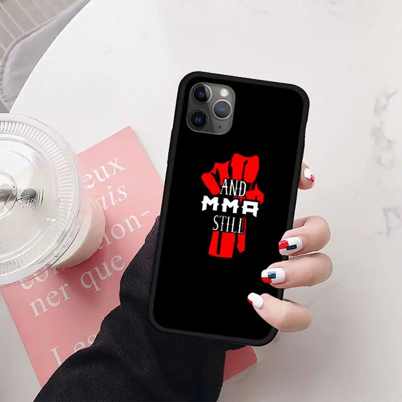 

Design The Mma Logo Phone Case for iPhone 11 12 mini pro XS MAX 8 7 6 6S Plus X 5S SE 2020 XR