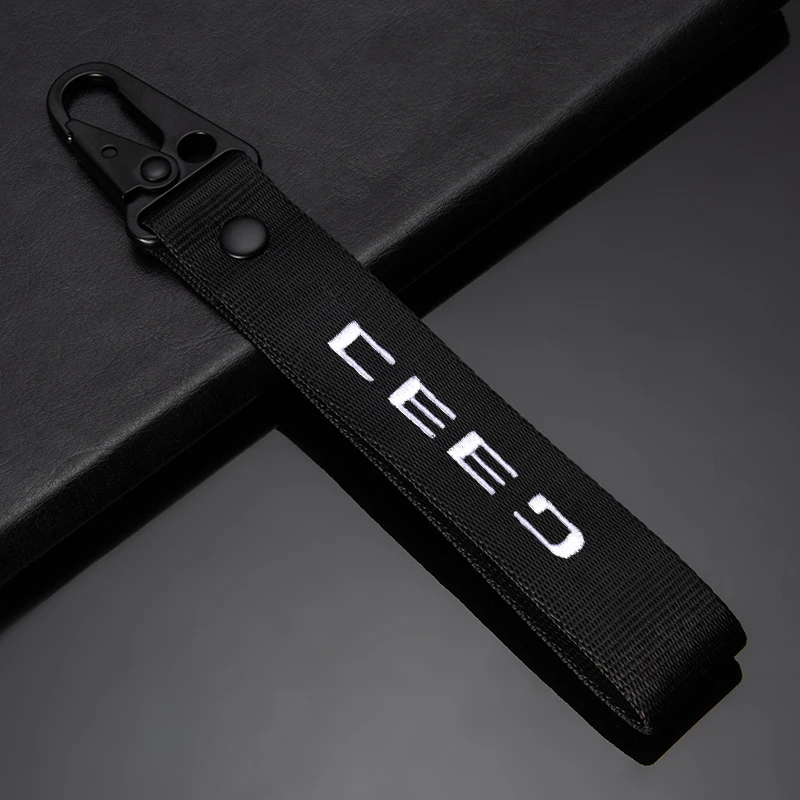 Новейший дизайн нейлоновый автомобильный брелок для kia ceed|Наклейки на