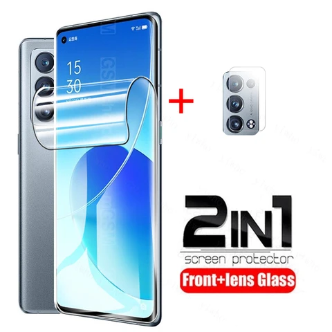 Гидрогелевая пленка для OPPO Reno 6 Pro + 5G Защитное стекло на Reno 6Pro 6Pro + Reno6 Reno6Pro 4 5 Lite Защитная пленка для объектива камеры