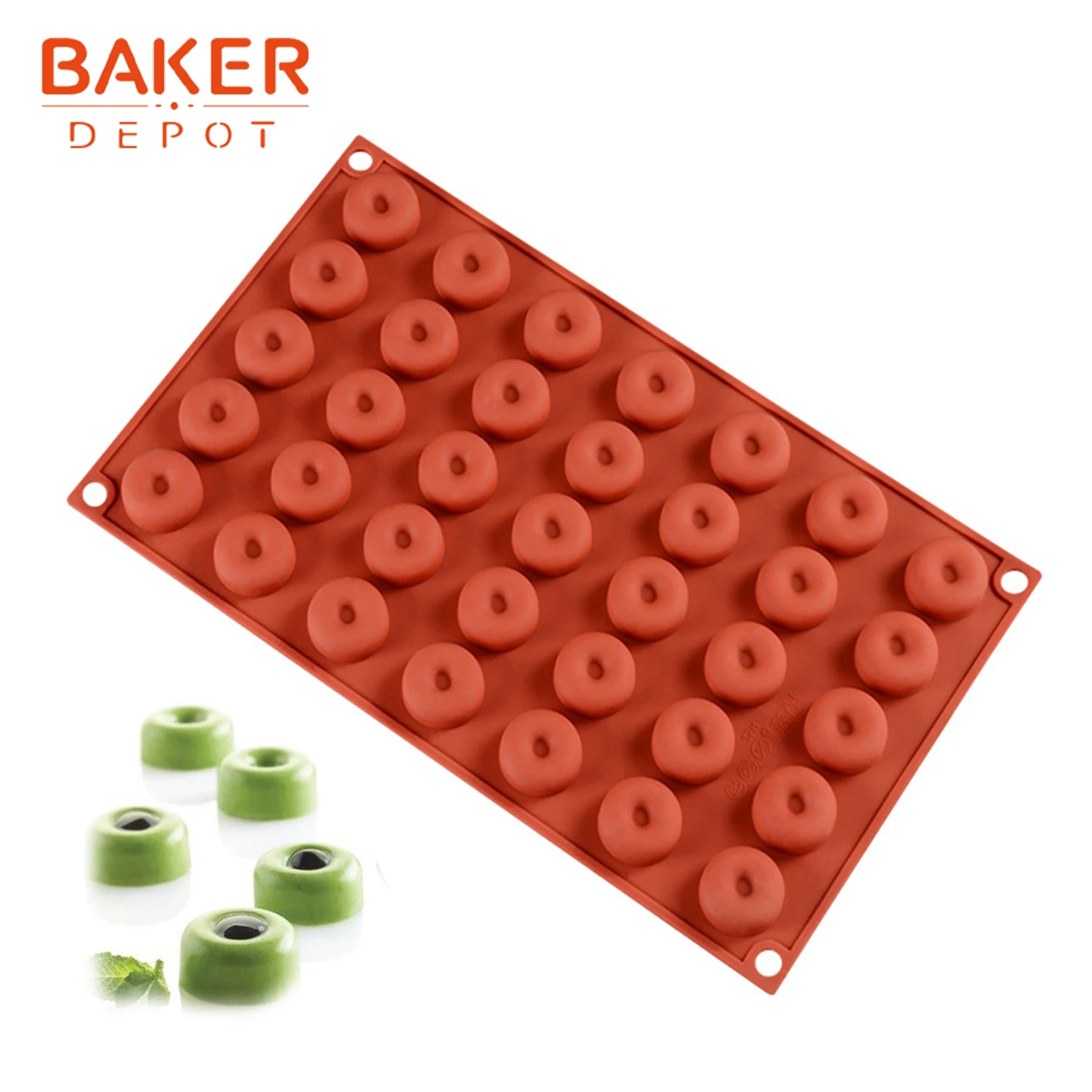 BAKER DEPOT 35 полость силиконовая форма для конфет шоколад мини-печенье gummy плесень