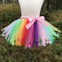 rainbow baby girl clothes pink tutu skirt kids princess girls skirt ball gown pettiskirts birthday party kawaii skirts princess