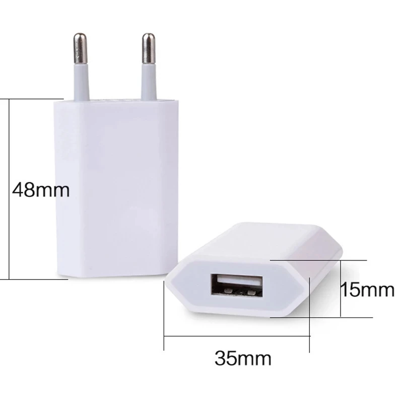 Оригинальный адаптер питания Apple 5 Вт с USB переходник европейской вилкой для
