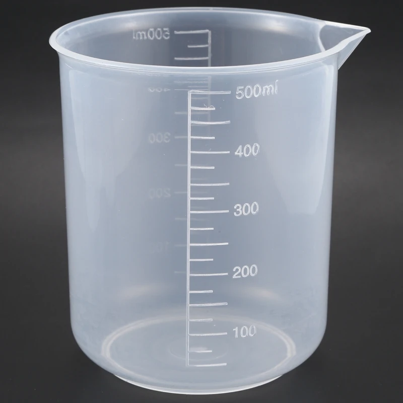 

50 100 / 150 250 500ml Transparent plastic beakers graduate