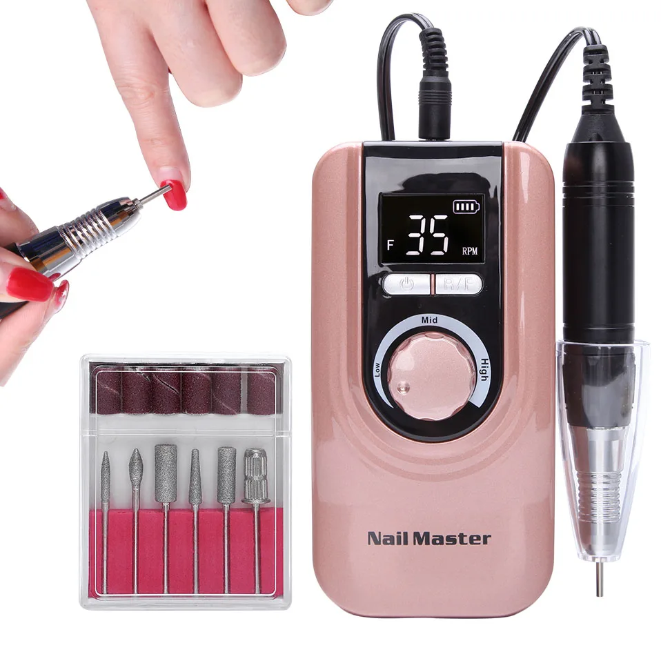 35000RPM Portable Nail Drill Manicure Set File Nail Pen Machine Portable Nail Grinding Machine Electric Nail File For Manicure