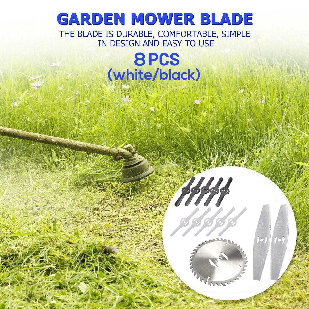 Набор насадок для триммера комплект из 8 сменных стрижки травы и газонокосилки 6