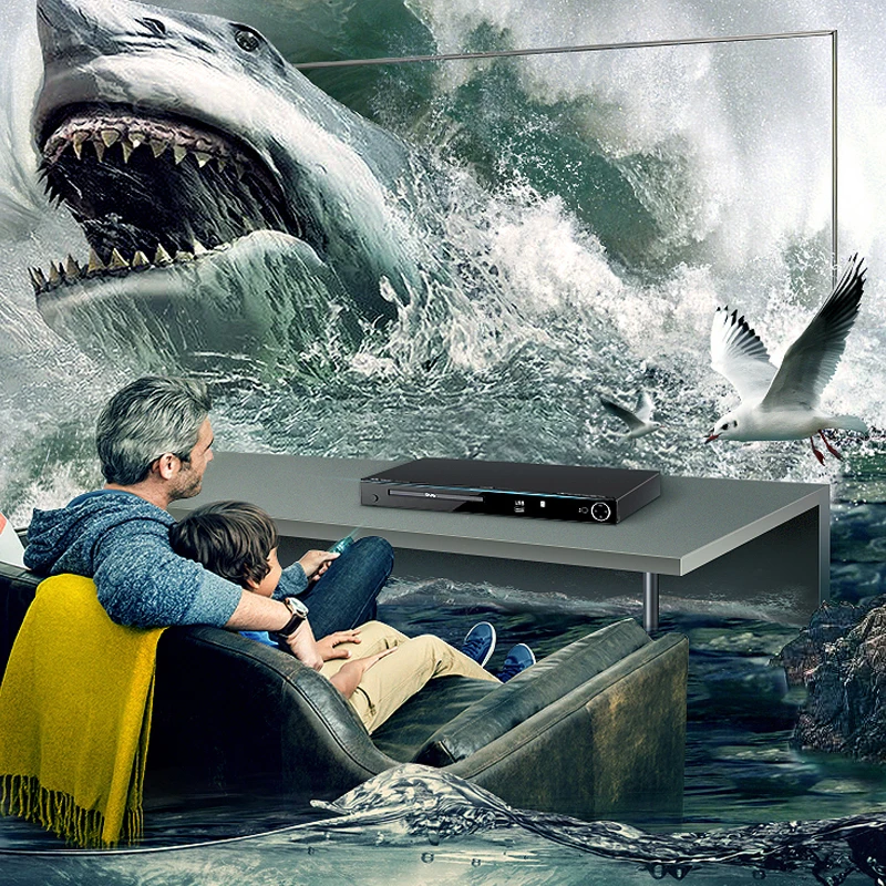 

11-19W Home Dvd Player Vcd Player Children Eye Protection Movie Evd Portable Integrated Disc Full Format Disc Player