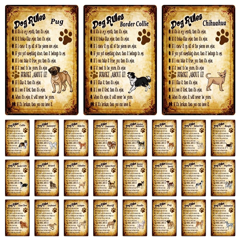 Настенная живопись Kelly66 с изображением собаки Басенджи колли мопса чихуахуа