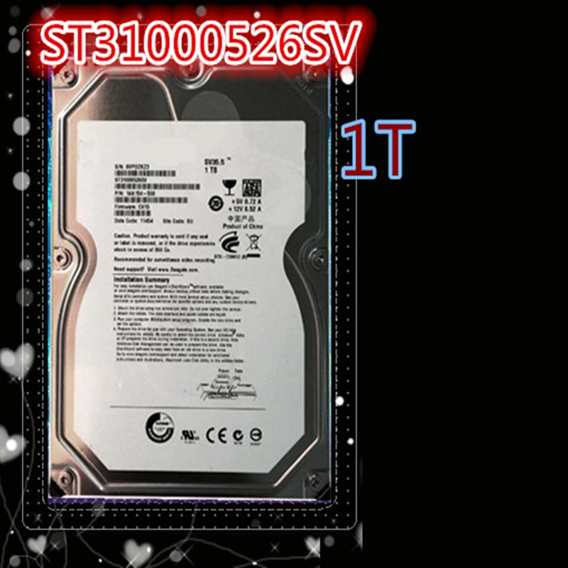 

Оригинальный новый жесткий диск для Seagate 1 ТБ 3,5 дюйма SATA 6 ГБ/сек. 32 Мб 7200 об/мин для внутреннего жесткого диска для ST31000526SV