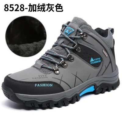 New Men Winter Snow Boots Warm Super High Quality Waterproof Leather Sneakers Outdoor Male Hiking Work Shoes 39-47 | Обувь