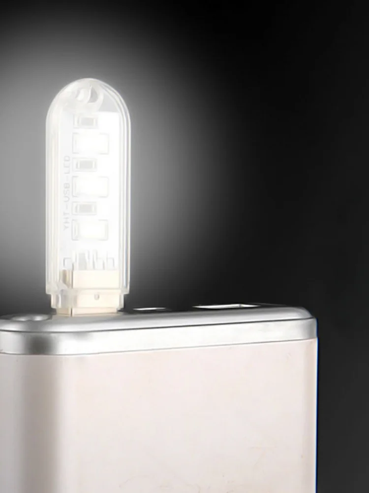 

2pcs Mini Usb LED Flashlight 3LED 8LED Work Light Portable Torch Lamp White Warm White Reading Light USB Charging Computer Light