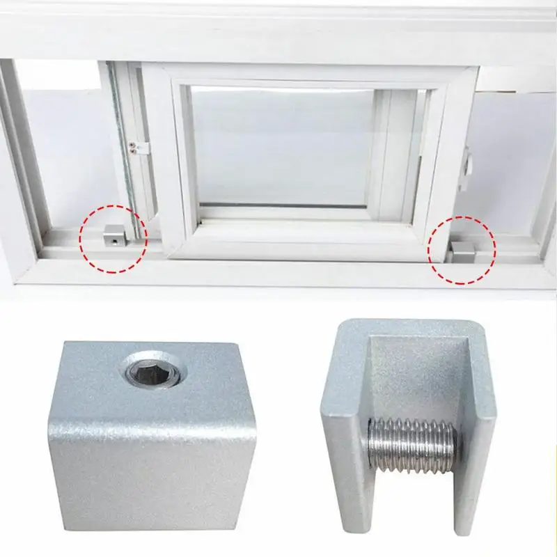 

Zinc Alloy Screen Window Security Lock Steel Window Sliding Track Safety Child Protection Door Tool