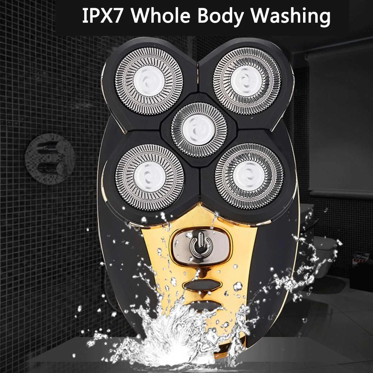 

SPZ 4 In 1 4D Electric Shaver USB Rechargeable IPX5 Ergonomic Design For Men Women Bald Head Polish Hair Clipper Trimmer