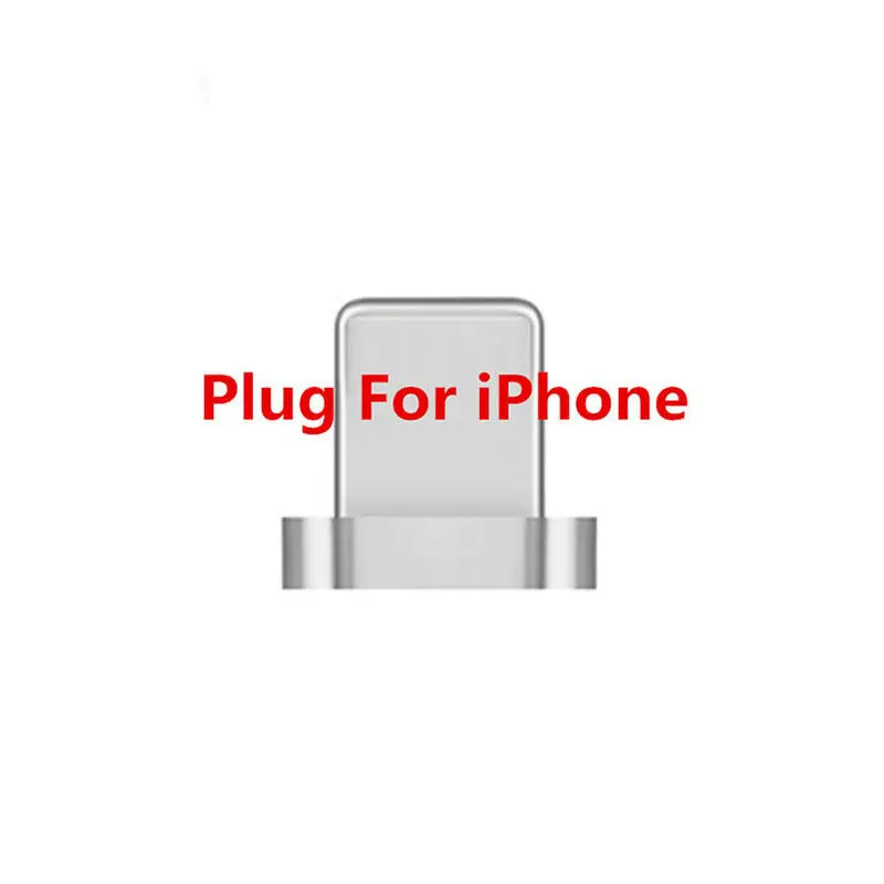 Silver ios Plug 3/6/10ft Магнитный Micro Тип usb-C IOS Зарядное устройство передачи данных кабель для iPhone и Android для samsung Galaxy A3/A5/A7 - Цвет: Silver ios Plug