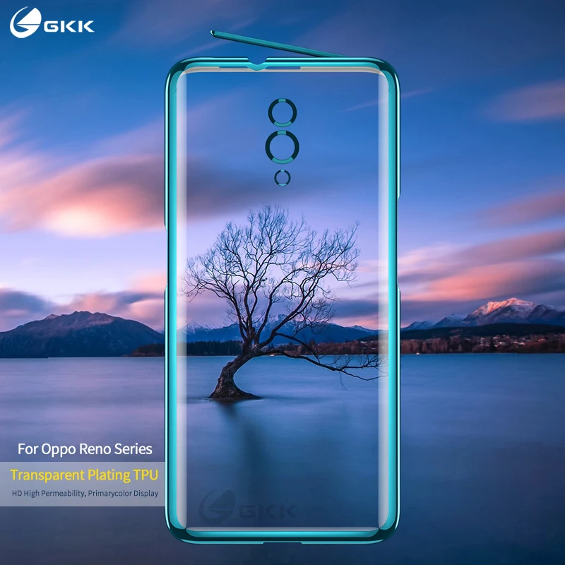 Оригинальный тонкий чехол GKK для OPPO Reno 10X Zoom с полной защитой прозрачное покрытие