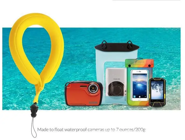 Водонепроницаемый водонепроницаемый ремешок для камеры с защитой от потери