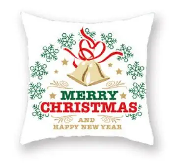 

2pcs Christmas Pillowcase 45x45cm Linen Super Soft Christmas Cushion Cover Pillowcase For Home Living Room Decoration