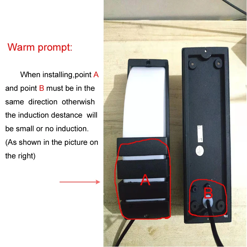 Уличный светодиодный водонепроницаемый настенный светильник с радаром и