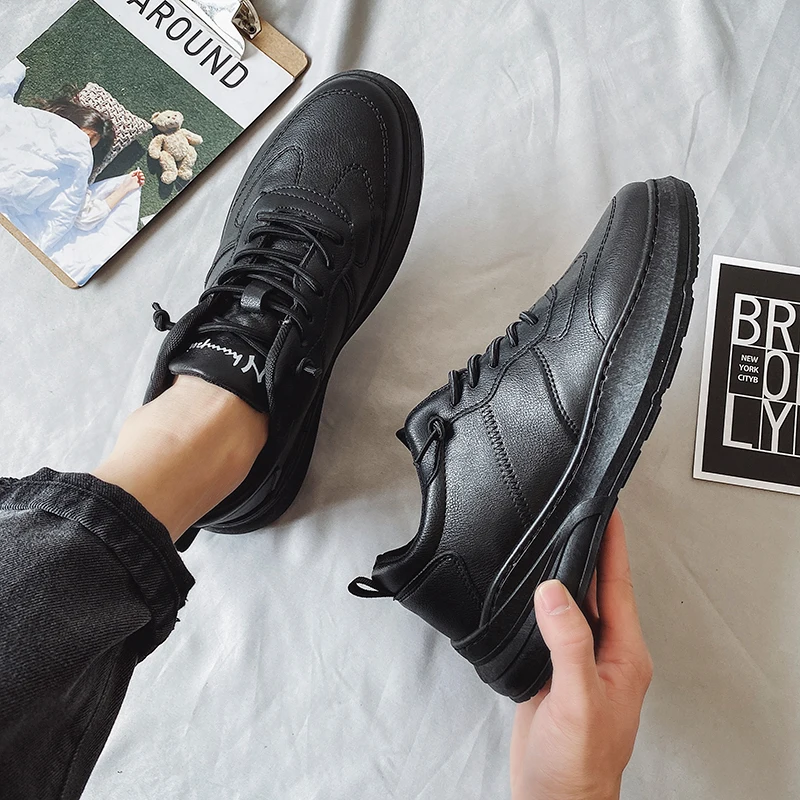 

Tenis Masculino 2021 Summer Men's Breathable Tennis Shoes Comforty Leather Sneakers Outdoor Non-slip Wear-resistant Sports Shoes