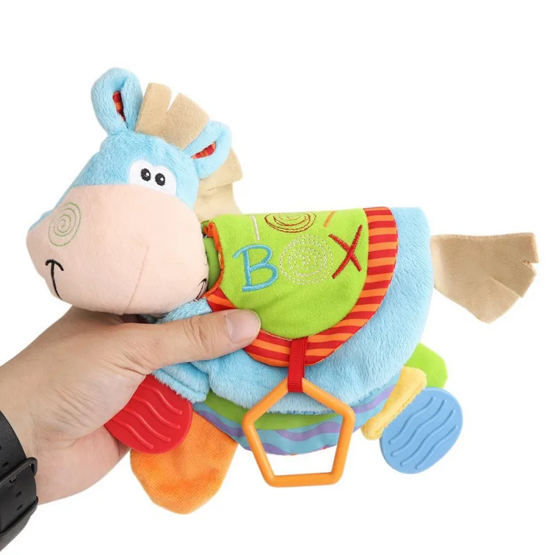 Детские погремушки мобильные игрушки мягкие маленькие Ослик хвосты тканевая