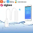 Домашняя сигнализация Tuya Smart Zigbee, сигнализация утечки воды, Wi-Fi датчик утечки воды, система сигнализации Smart Life