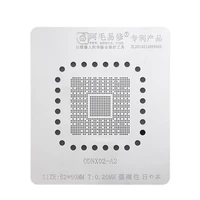 amaoe odnx02 a2 bga reballing stencil template for game player switch cpu ic pin solder tin plant net square hole