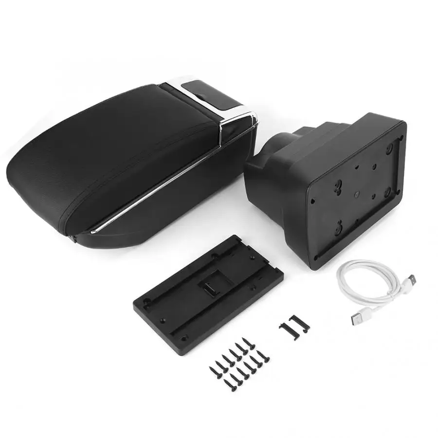 Автомобильный ящик для хранения центральный подлокотник с подстаканником