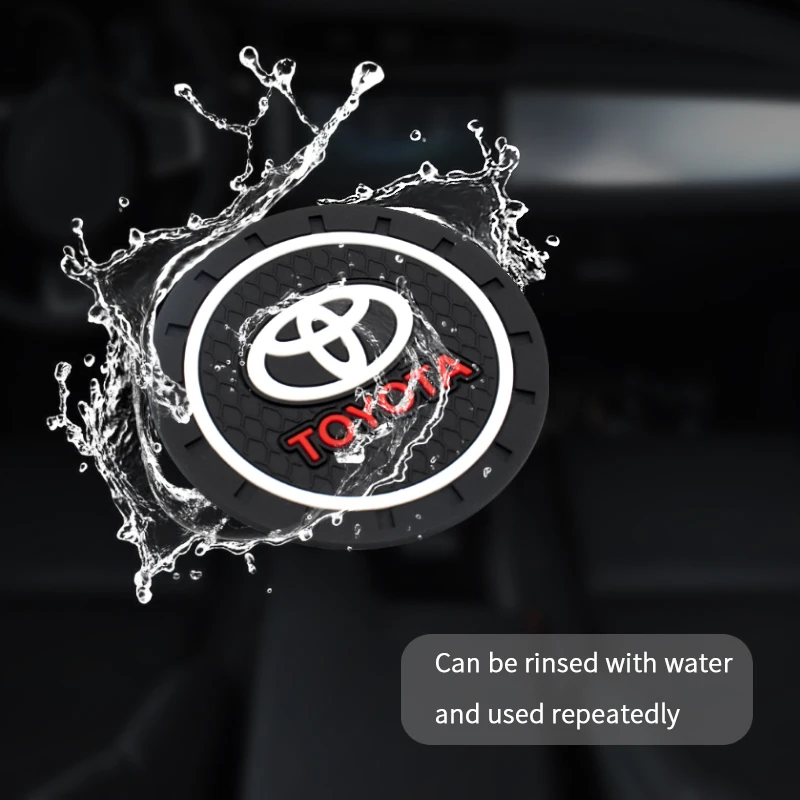 

1pcs Car Coaster Silicone Car Water Cup Bottle Holder Anti-slip for Toyota- Highlander Alphard Aygo Vellfire 86 YARiS COROLLA