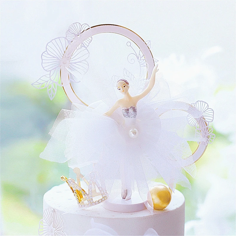 Бабочка пряжа проволока Ловец снов корона Топпер для торта акрил с днем рождения