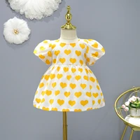 baby girls dress kids clothes casual costume summer cute hearts print 1 7 years daily dresses for girl childrens clothing