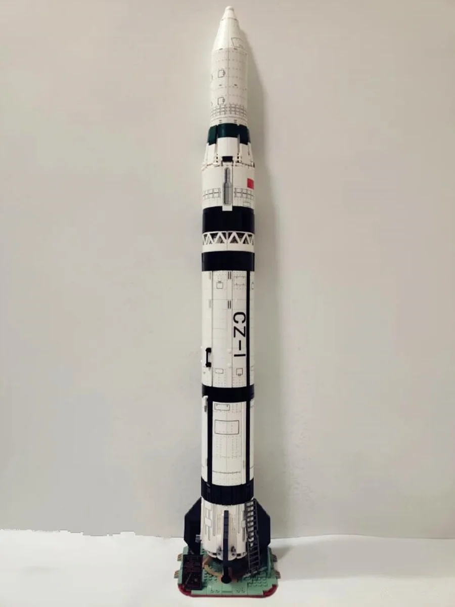 Конструктор игрушечный MOC Apollo Saturn V Rocket набор строительных блоков Классическая