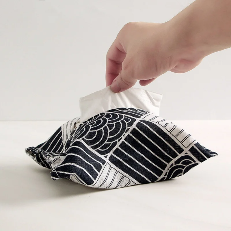 Vintage Patterns Tissue Case Box Container Cotton Linen Home Car Towel Napkin Papers Bag Holder Pouch Table Decorations | Дом и сад