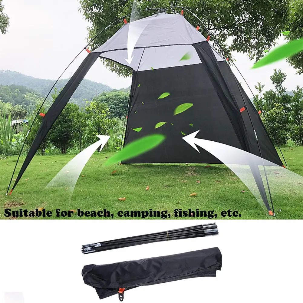 

5-8 People Outdoors Canopy Beach Shelter Sun Shade Tent Quick Installation Beach Tent For Fishing Camping Travel
